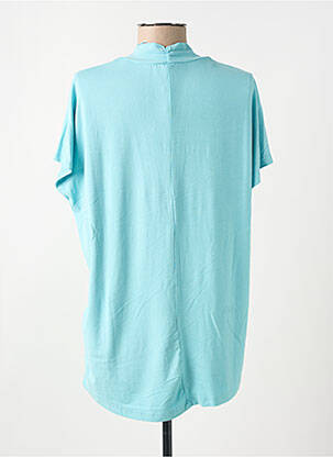 T-shirt coupe droite manches courtes bleu CISO femme