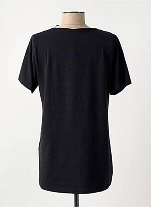 T-shirt coupe droite manches courtes noir CISO femme