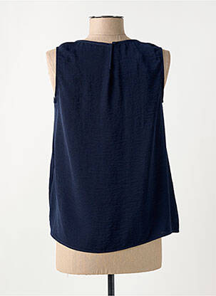 Blouse col rond sans manche bleu fonce TINTA femme