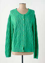 Gilet manches longues vert C'EST BEAU LA VIE pour femme seconde vue