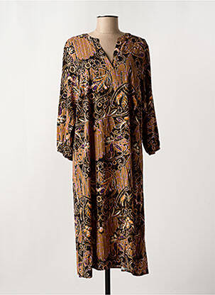 Robe mi-longue noir CISO pour femme