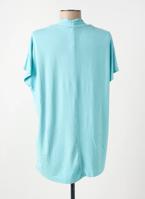 T-shirt coupe droite manches courtes bleu CISO femme