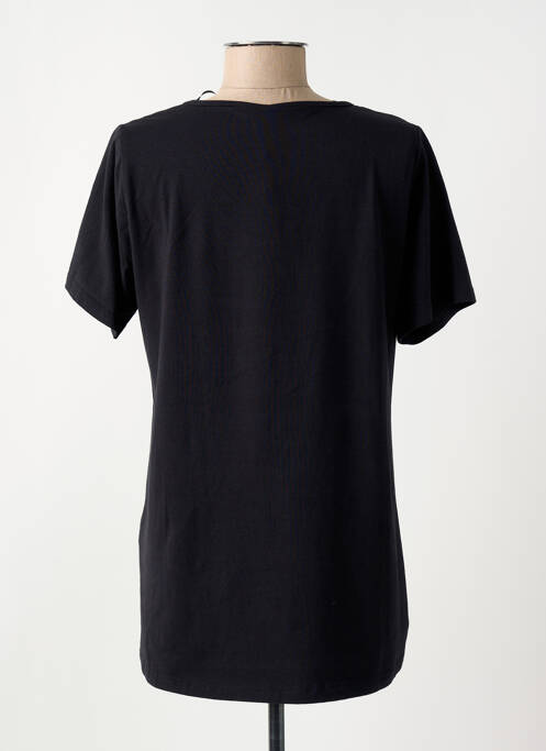 T-shirt coupe droite manches courtes noir CISO femme