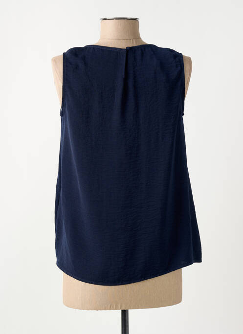 Blouse col rond sans manche bleu fonce TINTA femme