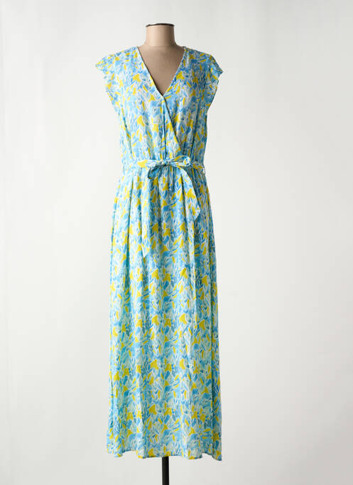 Robe longue bleu C'EST BEAU LA VIE pour femme