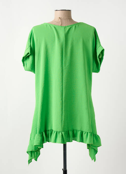 Tunique manches courtes vert MADE IN ITALY femme