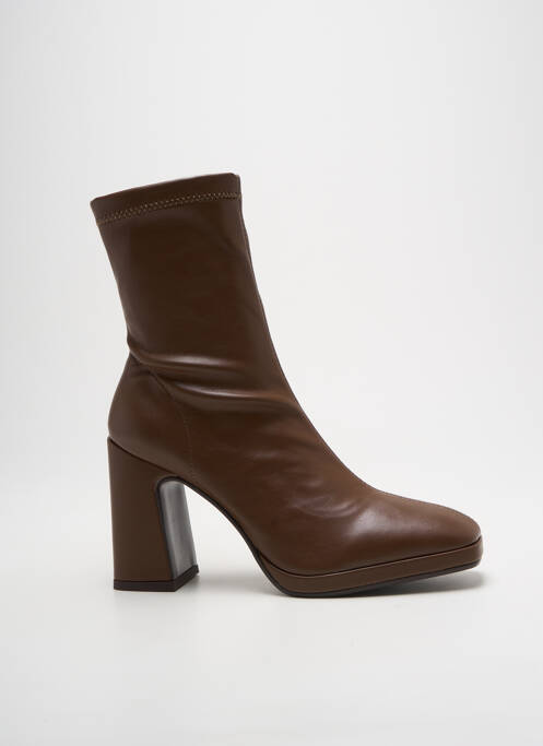 Bottines/boots talon bottier talon de 7 à 9cm marron LODI femme