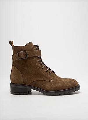 Bottines/boots nubuck talon de 4 à 6cm marron WE DO femme