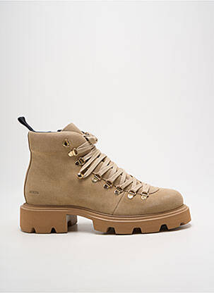Bottines/boots nubuck talon de 4 à 6cm beige BLACKSTONE femme