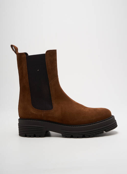 Bottines/boots nubuck talon de 4 à 6cm marron WE DO femme
