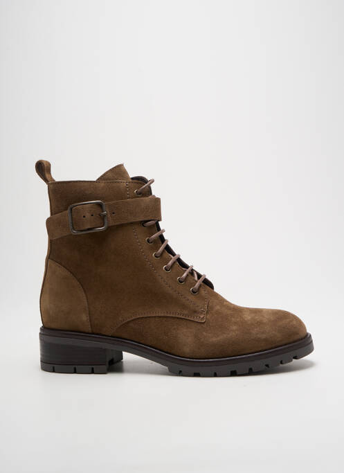 Bottines/boots nubuck talon de 4 à 6cm marron WE DO femme