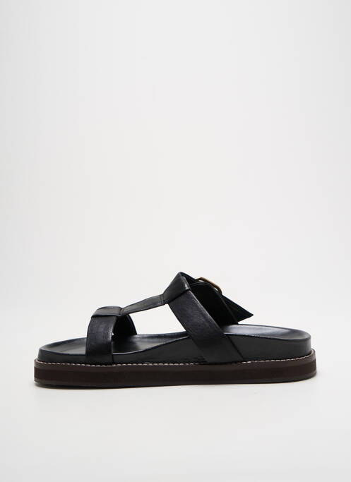 Mules/sabots fermeture boucle(s) talon plat jusqu'à 3cm noir ALIWELL femme