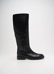 Bottes matière lisse talon plat jusqu'à 3cm noir LE GOUT ET LES COULEURS femme