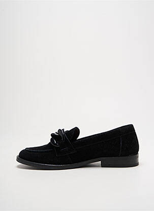 Mocassins nubuck talon plat jusqu'à 3cm noir ADIGE femme