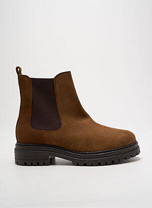 Bottines/boots nubuck talon de 4 à 6cm marron IMPACT femme