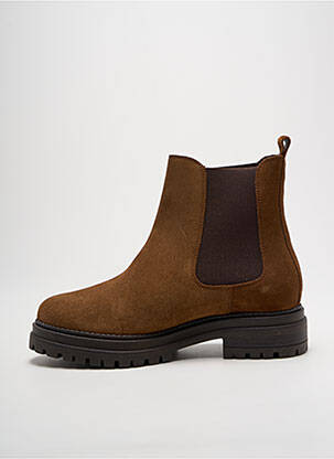 Bottines/boots nubuck talon de 4 à 6cm marron IMPACT femme
