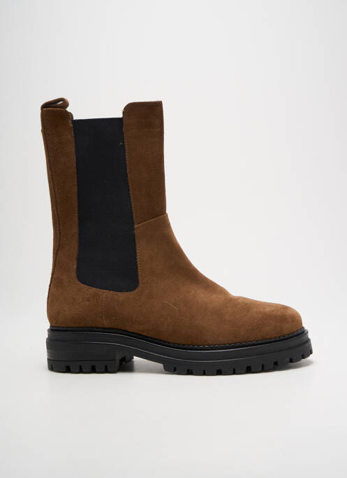 Bottines/boots nubuck talon de 4 à 6cm marron IMPACT femme