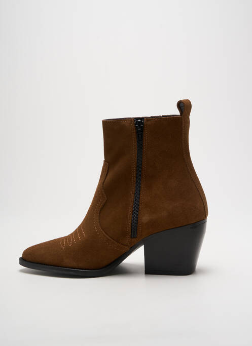 Bottines/boots bout pointu talon de 4 à 6cm marron IMPACT femme