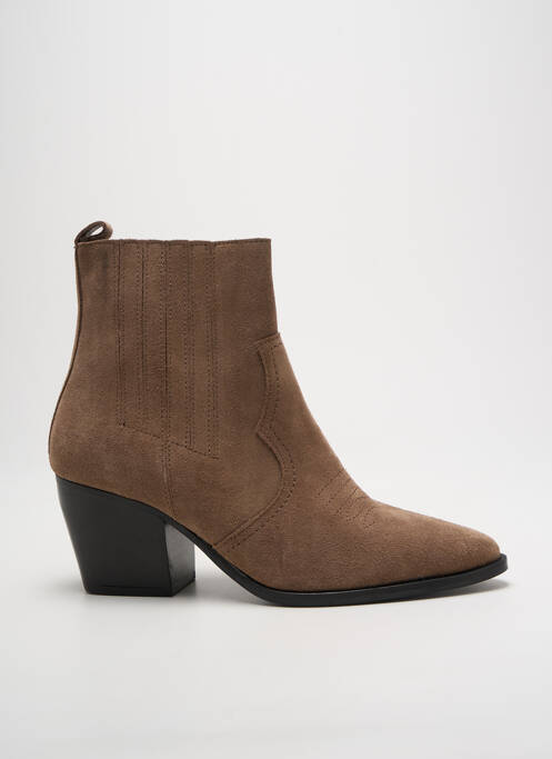 Bottines/Boots beige IMPACT pour femme