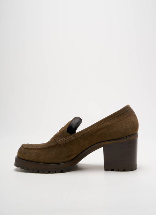 Mocassins vert NIMAL femme