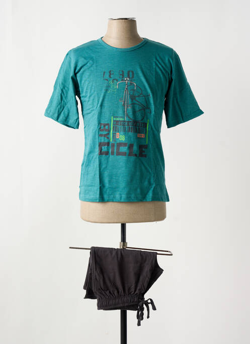 Pyjashort bleu MASSANA homme