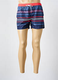Short de bain imprimé rayures bleu MASSANA homme