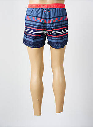 Short de bain imprimé rayures bleu MASSANA homme