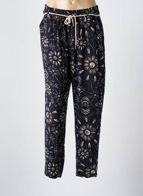 Pantalon droit noir MASSANA pour femme