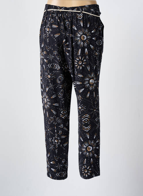 Pantalon droit noir MASSANA pour femme