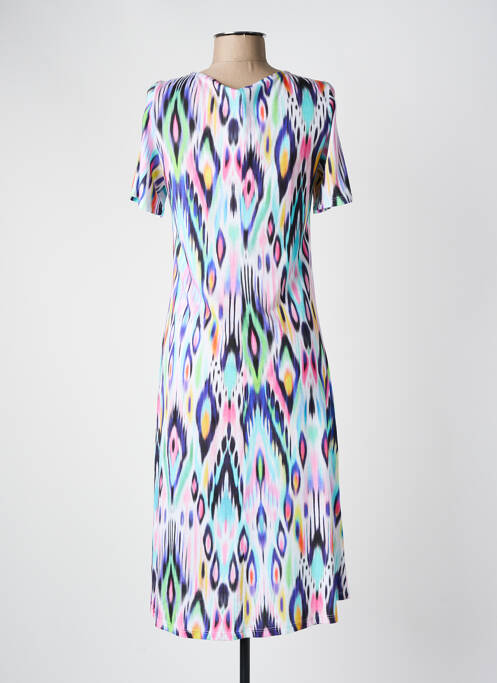 Robe mi-longue violet MASSANA pour femme