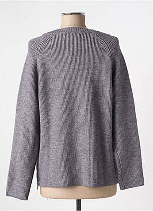 Pull tissage chiné manches longues gris NICE THINGS femme