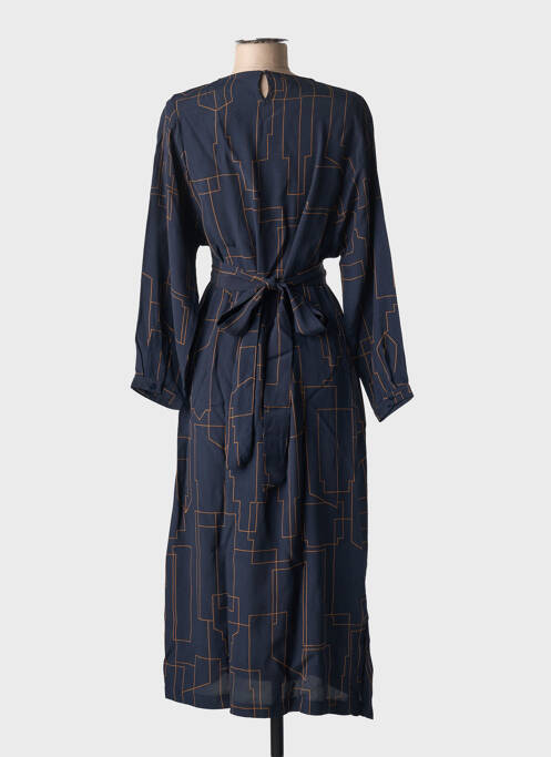 Robe longue manches longues manches longues bleu NICE THINGS femme