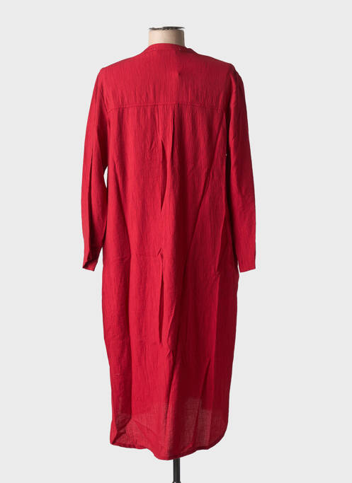 Robe mi-longue manches longues manches longues rouge NICE THINGS femme