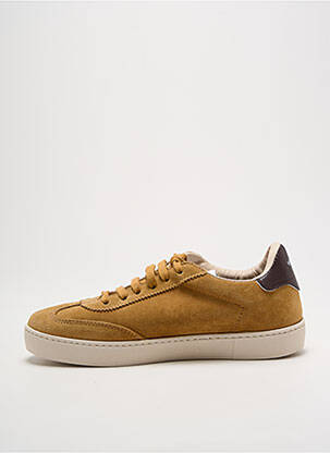 Baskets nubuck talon plat jusqu'à 3cm marron VICTORIA femme