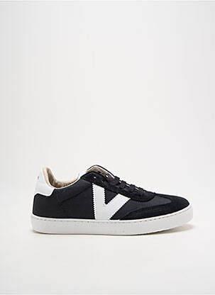 Baskets bout rond talon plat jusqu'à 3cm noir VICTORIA femme