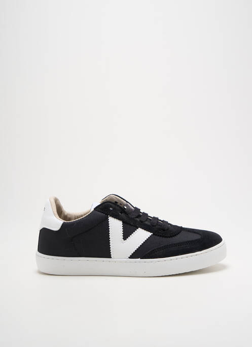 Baskets bout rond talon plat jusqu'à 3cm noir VICTORIA femme
