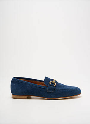 Mocassins chiquet talon plat jusqu'à 3cm bleu SPAZIOZERO8 femme