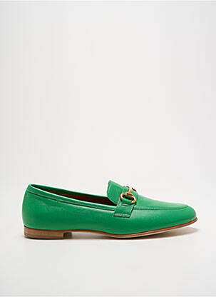 Mocassins chiquet talon plat jusqu'à 3cm vert SPAZIOZERO8 femme