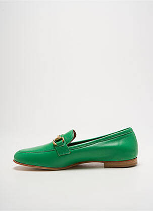 Mocassins chiquet talon plat jusqu'à 3cm vert SPAZIOZERO8 femme