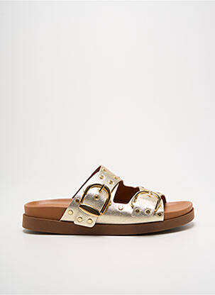 Mules/sabots matière lisse talon plat jusqu'à 3cm or WE DO femme