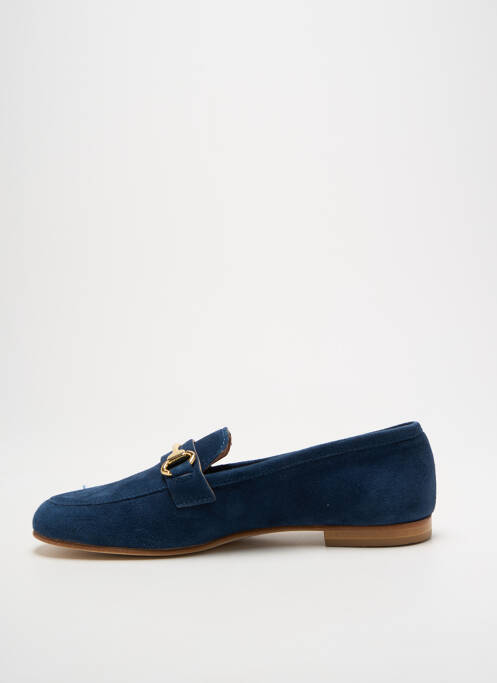 Mocassins chiquet talon plat jusqu'à 3cm bleu SPAZIOZERO8 femme