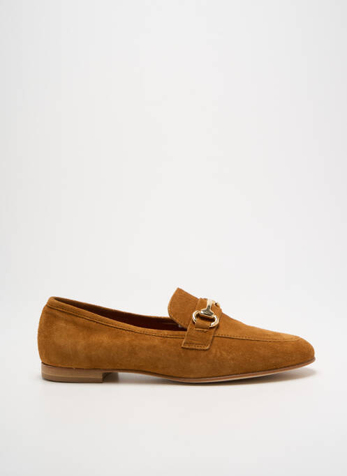 Mocassins chiquet talon plat jusqu'à 3cm marron SPAZIOZERO8 femme