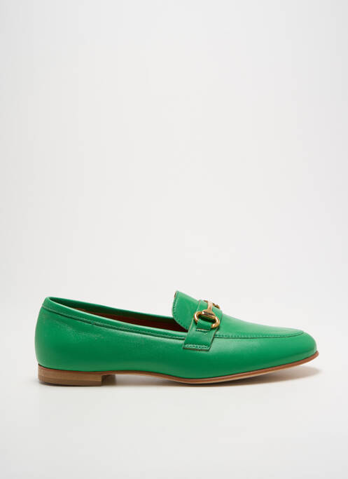 Mocassins chiquet talon plat jusqu'à 3cm vert SPAZIOZERO8 femme