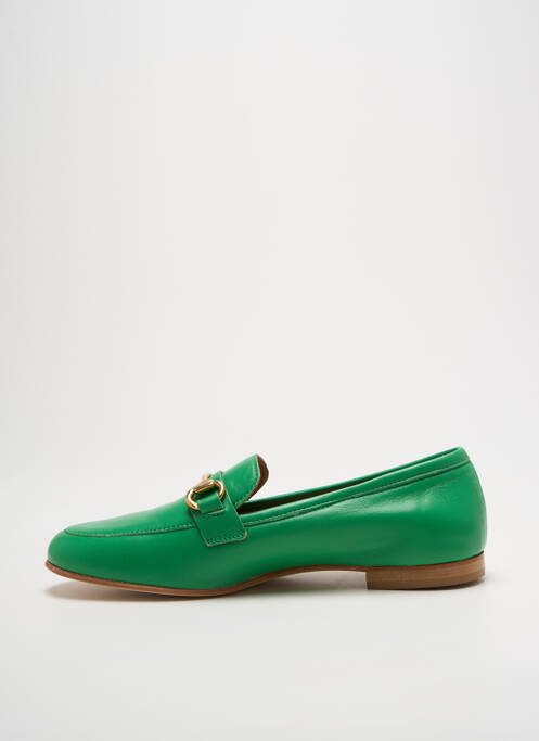 Mocassins chiquet talon plat jusqu'à 3cm vert SPAZIOZERO8 femme