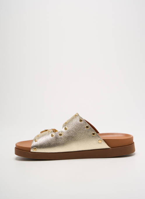 Mules/sabots fermeture boucle(s) talon plat jusqu'à 3cm or WE DO femme