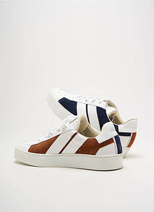 Baskets semelle amovible talon plat jusqu'à 3cm blanc CAVAL femme