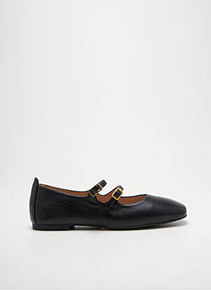 Ballerines tissage satiné talon plat jusqu'à 3cm noir UNISA femme