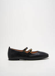 Ballerines tissage satiné talon plat jusqu'à 3cm noir UNISA femme