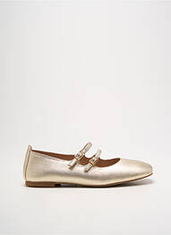 Ballerines matière lisse talon plat jusqu'à 3cm or UNISA femme