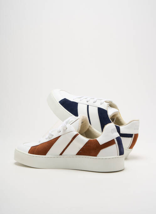 Baskets semelle amovible talon plat jusqu'à 3cm blanc CAVAL femme